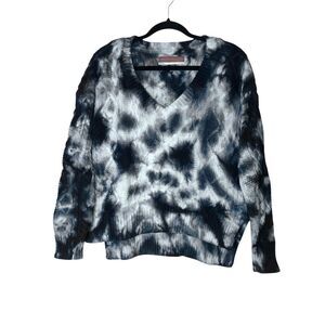 Pilcro Boxy Cable Sweater sz Small oversized 100% cotton tie dye natural fiber